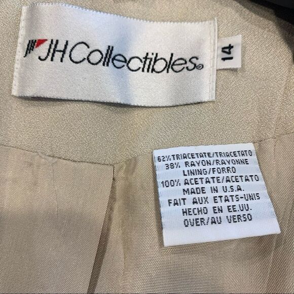 JH Collectibles Vintage Tan Skirt and Jacket Size 14 - Picture 16 of 16